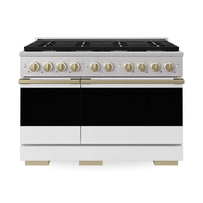 ZLINE Marino Double Oven Gas Range MGRSZ-WM-48-CB