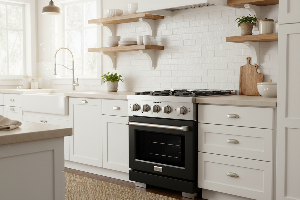 ZLINE Paramount Induction Range, Cooktop, Electric Convection Oven, Satin Stainless Steel SINRS-BLM