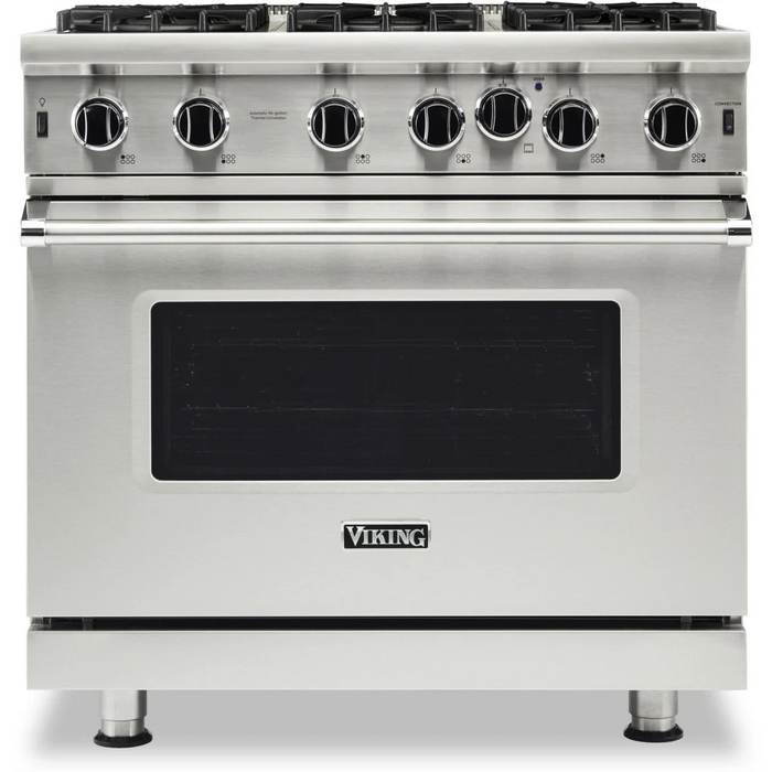 Viking® 5 Series 36" Stainless Steel Pro Style Range VGIC53626BSS