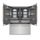 ZLINE Autograph Edition 60" French Door Built-In Bottom Freezer Refrigerator, Water/Ice, SS, Graphite Interior, Helix Handles GRBIVZ-30460KCB