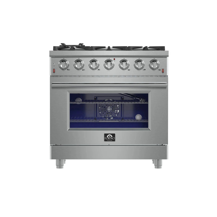 FORNO Massimo 36″ Gas on Gas Range FFSGS6239-36