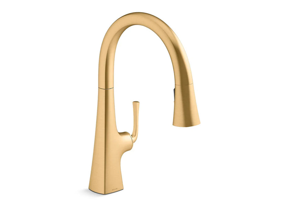 KOHLER Graze Pull-down kitchen sink faucet, three-function sprayhead K-22062