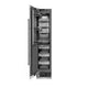 ZLINE 18" Left Hinge Column Freezer White Matte Stainless Steel, Graphite Gray Interior Matte Black RCFVLZ-WM-18-MB