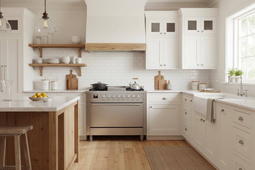 ILVE 36"Professional Plus Dual Fuel Range, Stainless Steel UP36FQMPSS