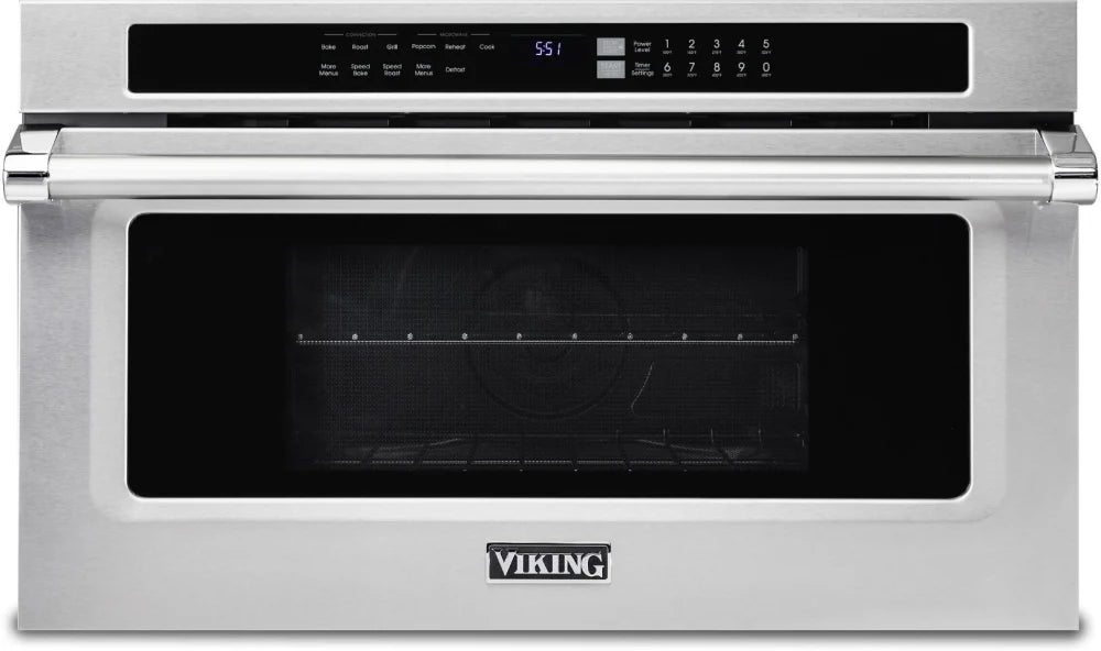 VIKING 5 Series 30" Drop Down Door Convection/Speed Microwave Oven, Stainless Steel VMDD5306SS