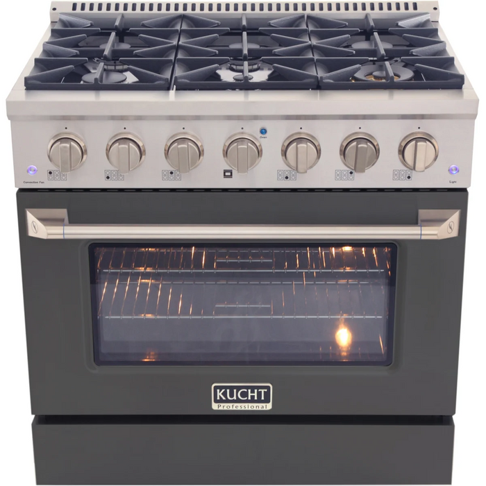 KUCHT 36" Freestanding Gas Range, KNG361-CY