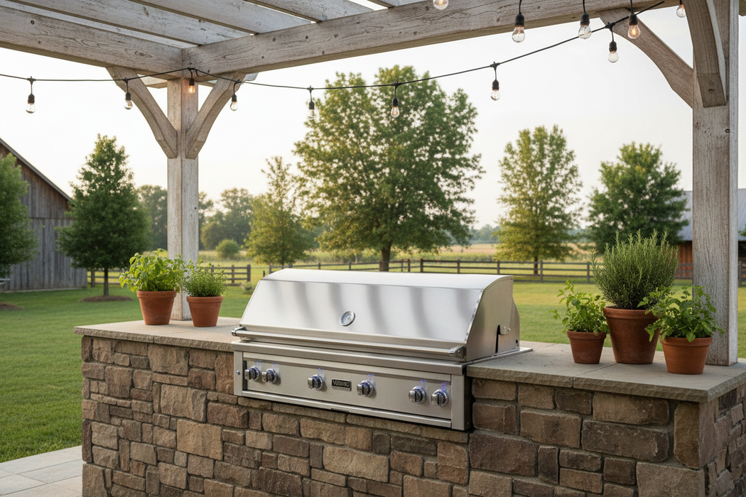 Viking® 5 Series 6-Burner Stainless Steel Built In Natural Gas Grill VQGI5541NSS