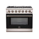 Forno Capriasca 36" Dual Fuel Range — FFSGS6187-36BLK