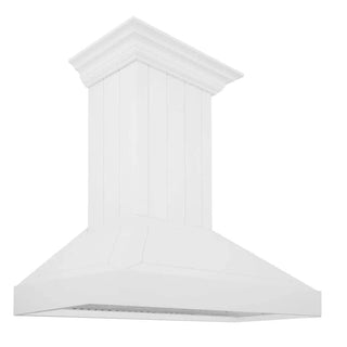 ZLINE 30" Wooded Shiplap Bright White Finish Wall Range Hood KPWW-30