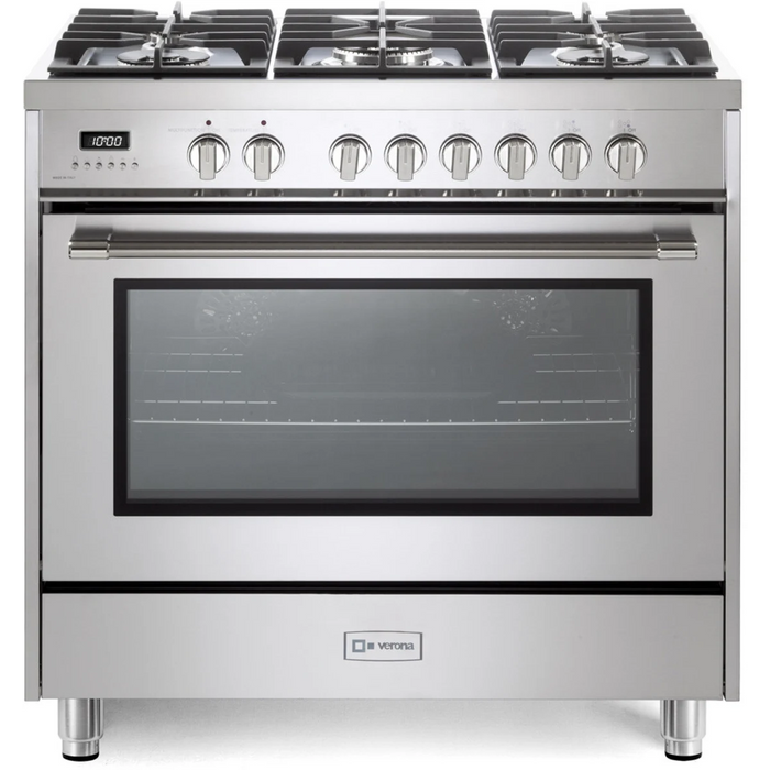 Verona 36" Freestanding Dual Fuel Range VPRFSGE365SS