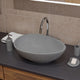 ALFI brand 21" Solid Concrete Tear Drop Above Mount Vessel Sink ABCO21O