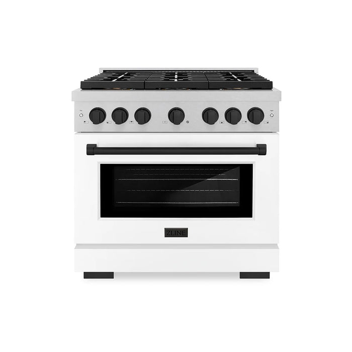ZLINE 36" Paramount Gas Range DuoPro™ Cooktop, Convection Gas Oven PSGRSZ-WM-36-MB