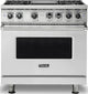 Viking® Professional 5 Series 36" Pro Style Dual Fuel  Range VDR5364GSS