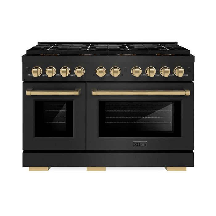 ZLINE 48" Paramount Gas Range DuoPro™ Cooktop, Dual Ovens PSGRBZ-48-CB