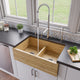 ALFI brand 33'' Double Bowl Apron Front Farm Bamboo Kitchen Sink AB3321
