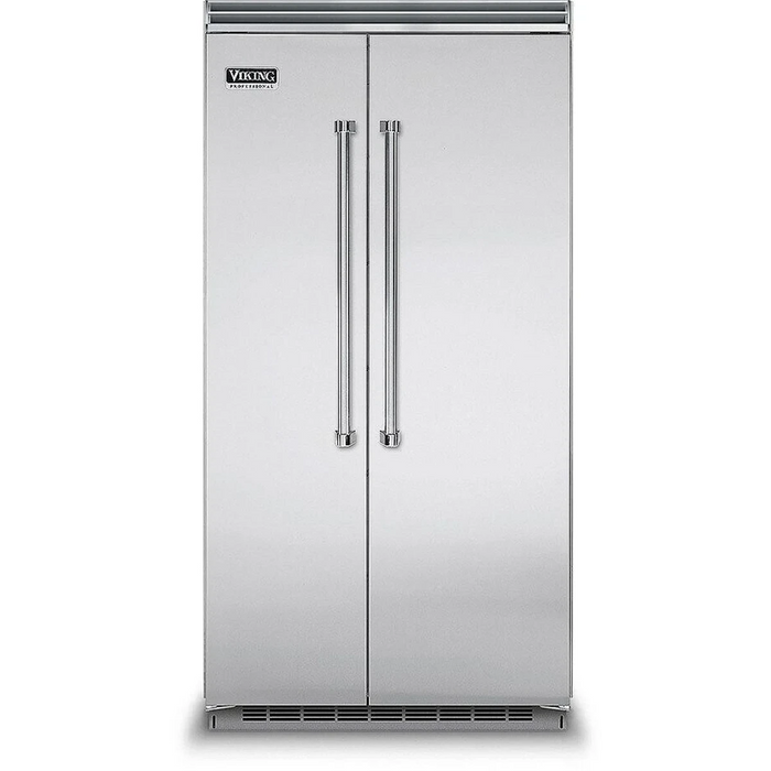 Viking® 5 Series 42" Stainless Steel Built In Side-by-Side Refrigerator VCSB5424SS