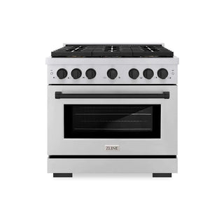 ZLINE 36" Paramount Gas Range DuoPro™ Cooktop, Convection Gas Oven PSGRZ-36-MB