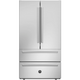 Bertazzoni 36" Freestanding 4-Door French Door Refrigerator, REF36FDFIXNV