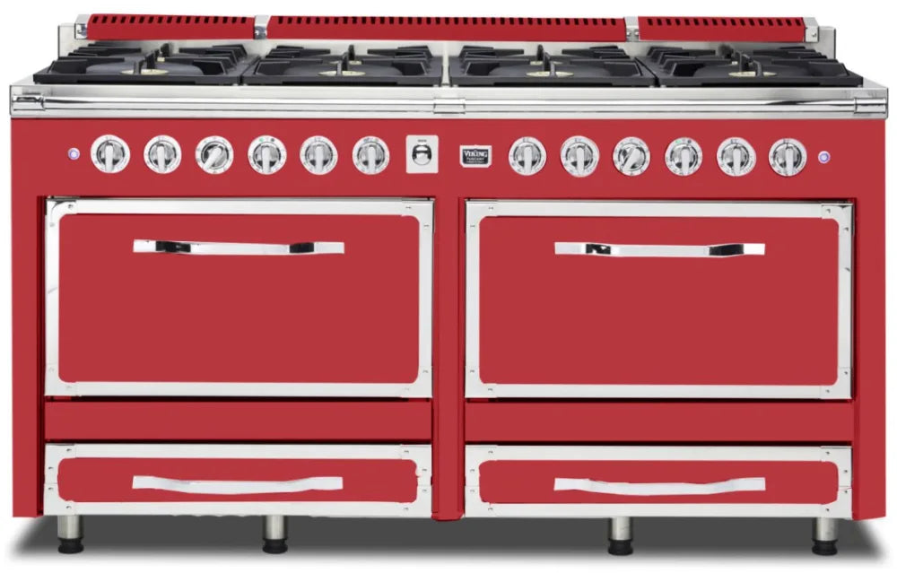 VIKING Tuscany Series 66" Dual Fuel Range, San Marzano Red VIKING TVDR6618BSM