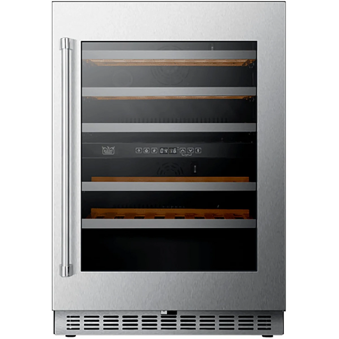 Kucht 24" Freestanding/Built-In Under Counter Dual Zone Wine Cooler K24US