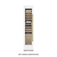 ZLINE 18"Triple Zone 68 Bottle Left Hinge Column Wine Cooler, White Matte Stainless Steel Polished Gold RCWVLZ-WM-18-G