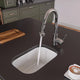 ALFI brand 12" Small Rectangle Fireclay Undermount or Drop In Prep Sink AB1218