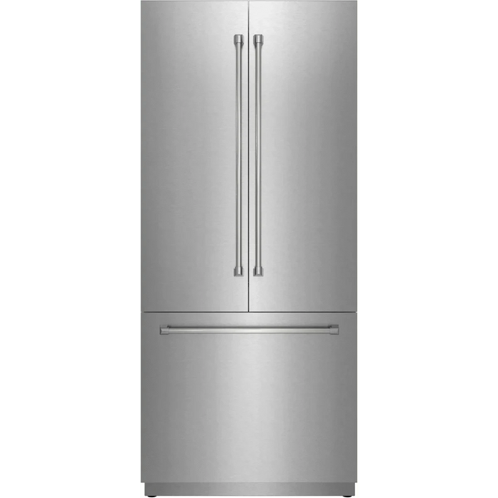 THOR Kitchen X-Series 36" French Door Panel Ready Built-In Refrigerator XRF3619BFP-SS
