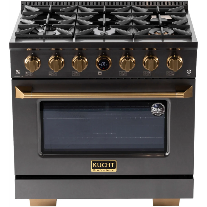 Kucht 36" Freestanding Dual Fuel Range KXD36