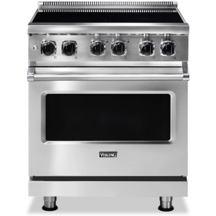 Viking® 5 Series 30" Stainless Steel Pro Style Induction Range VIR53024BSS