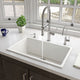ALFI brand 30" Undermount / Drop In Fireclay Kitchen Sink AB3018UD