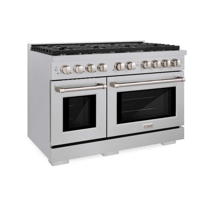 ZLINE 48"Gas Range, Convection Gas Oven , DuraSnow® Stainless Steel, SGRS-48