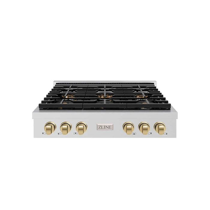 ZLINE 36" Paramount Gas Rangetop DuoPro™ Cooktop PSRTZ-36-G