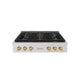 ZLINE 36" Paramount Gas Rangetop DuoPro™ Cooktop PSRTZ-36-CB