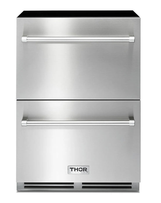 THOR Kitchen 24" Indoor or Outdoor Refrigerator Drawer - Front View