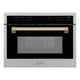 ZLINE 24" Convection Microwave, Stainless Steel, Gold MWOZ-24-G