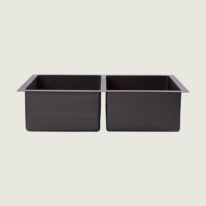 Nauxus Undermount Double Blow Copper Kitchen Sink UDMK03-NX