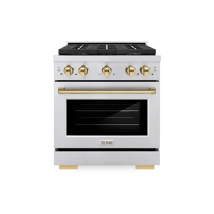 ZLINE 30" Paramount Dual Fuel Range DuoPro™ Cooktop, Electric Convection Oven PSDRSZ-30-G
