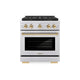 ZLINE 30" Paramount Gas Range DuoPro™ Cooktop, Convection Gas Oven PSGRSZ-30-G