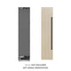 ZLINE 18" Panel Ready Left Hinge Column Freezer, Graphite Gray Interior  Matte Black RBCFVLZ-18-MB