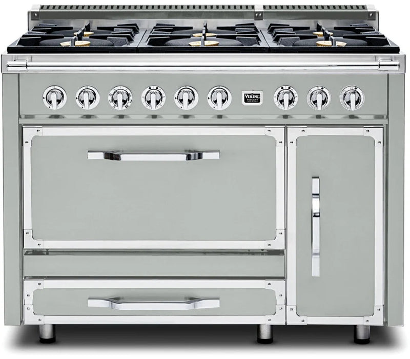 VIKING Tuscany Series 48" Dual Fuel Range, Arctic Grey TVDR4816BAG