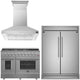 Forno Package - 48" Gas Range, Wall Range Hood and 60" Fridge — FBDL-018-04CAUS