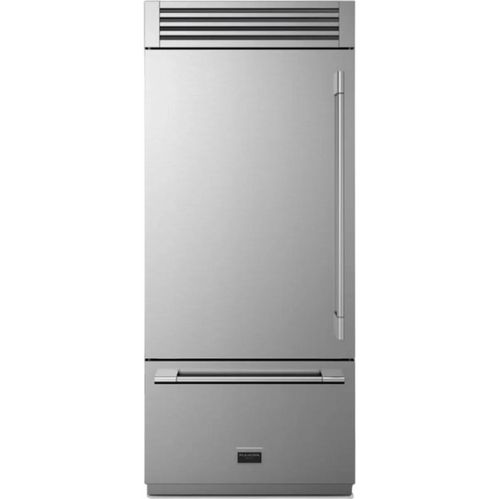 FULGOR 36" Built-In Bottom Freezer Refrigerator, F7PBM36S2L