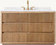 Reclaimed Oak Reeded Single Extra-Wide Vanity