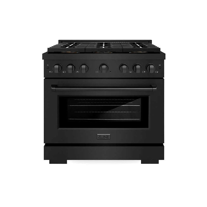 ZLINE 36" Paramount Dual Fuel Range DuoPro™ Cooktop, Electric Convection Oven PSDRB-36