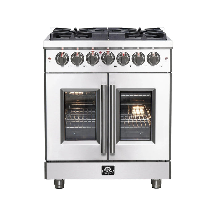 FORNO Massimo 30″ French Door Dual Fuel Range FFSGS6325-30