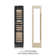 ZLINE 18" Triple Zone 68 Bottle Panel Ready Column Left Hinge Wine Cooler Polished Gold RBCWVLZ-18-G
