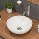 ALFI brand White 15" Round Vessel Bowl Above Mount Ceramic Sink ABC905
