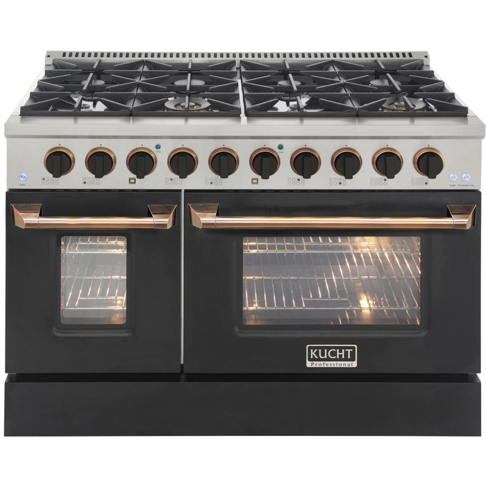 KUCHT 48" Freestanding Gas Range, KNG481-K-Gold