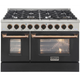 KUCHT 48" Freestanding Gas Range, KNG481-K-Gold