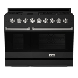 Gordon Ramsay by THOR Kitchen 48" Professional Propane Gas Range Stainless Steel, RSG48EBLP-SS